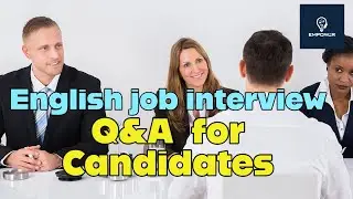 English job interview Q&A for Candidates - Part 2 | English Learning |English practice|Job interview