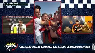 RECTA PRINCIPAL - NOTA CON LUCIANO BENAVIDES, CAMPE&Oacute;N DEL DAKAR