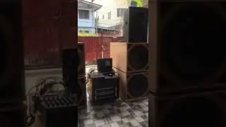 DIY Martin Audio ws18x PA sub test @ 100hz Small Dream Sound System