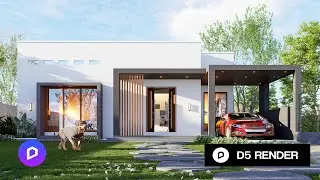 D5 Render 2.5 | SketchUp | Экстерьер | Учебное пособие |