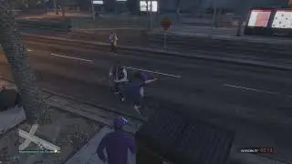 GTA V Michael vs ballas fight part 3