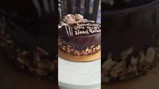 1/2 butterscotch 1/2 chocolate cake