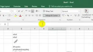 How to split cells in Microsoft excel