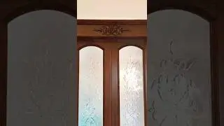 Wood Door Glass Design ideas, Cutwork glass #cutworkdesign #glassdesign #house #glass #door #2023