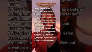 🌟Lebensmottos f&uuml;r jedes Sternzeichen! #facts #liebe #urlaub #love #affirmations #universe #podcast