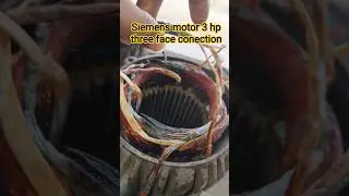 samenc motar 3 hp three face conection #repairing #electrical #short #shortvideo