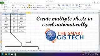 How to make Multiple Sheet in Excel in one Click | THE SMART GIS TECH 2024