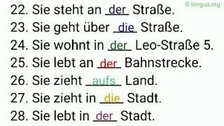 Präposition und Artikel, Übungen, Prüfung, Mix, A1-A2, B1-B2, aus bei mit nach seit von zu, in an au