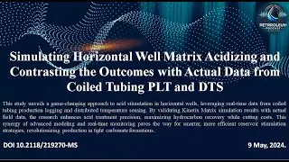 Simulating Horizontal Well Matrix Acidizing