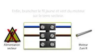 ZUNI R :  BRANCHEMENT MOTEUR / EVENO