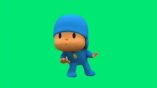 Pocoyo dance green screen 