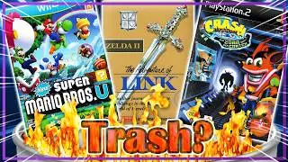Sind diese Spiele wirklich Trash? [Zelda 2, Crash Zorn des Cortex, Super Mario Bros U]