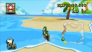 Mario Kart Wii - GBA Shy Guy Beach 150cc (Yoshi w/ Mach Bike)