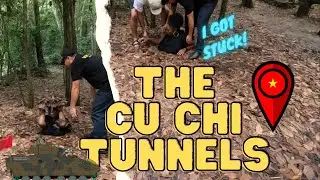 Cu Chi Tunnels - booby traps & secret passageways. I got stuck! | Ho Chi Minh, Vietnam Travel Vlog
