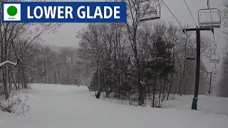 Jiminy Peak, MA - 🟢 Lower Glade to Slingshot (12-11-25) [4K]