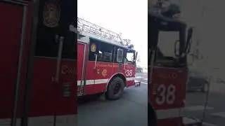 Chicago Fire Department returning from call