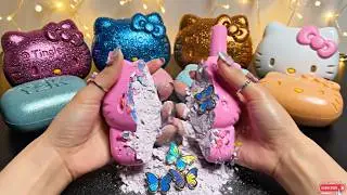 ASMR Crystal Soap Crushing +| chalk crushing ASMR I Glitter & Foam Clouds