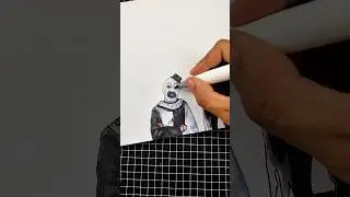 Drawing Art The Clown Terrifier 💀#arttheclown #terrifier_2_2022 #horror #drawing