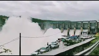 Andhra & Telangana border Krishna River dam