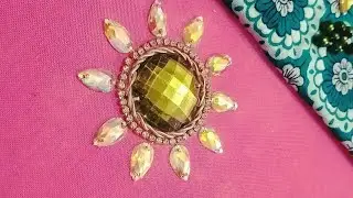 Most Beautiful Hand Embroidery ✨ kundan work 🌻 stone work