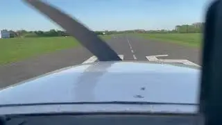 Landung Hamm Lippewiesen Piste 06 EDLH mit C-172 D-EOUC