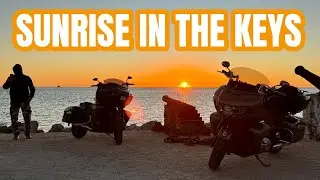 First Sunrise of 2026 in the Florida Keys on Motorcycles.