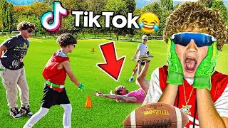 Что происходит, когда звезда TIKTOK бросает вызов лучшей футбольной команде U10!