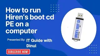 How to run Hiren's boot cd PE in Windows 10 or 11 | IT Guide with Dinul