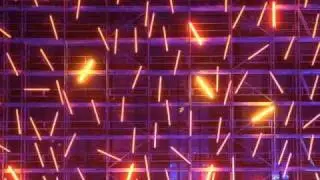 Dornbusch-Lichtinstallation von Michael Batz