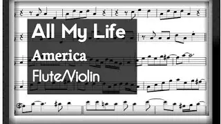 All My Life Flute Violin Sheet Music Backing Track Play Along Partitura
