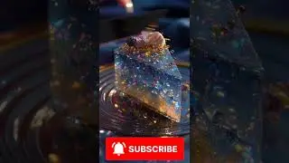 The Most Beautiful Glass-Like Cakes: Watch Them Slice!#crystalcutting  #crystalcake #asmr