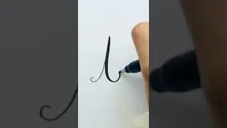 Calligraphy of Lowercase Letter t | Part 20/26 *super satisfying*