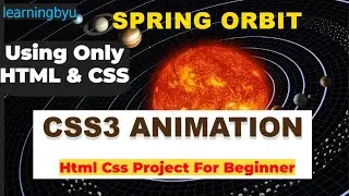 Spring Orbit 💫 | HTML CSS Project For Beginners | LearningByU