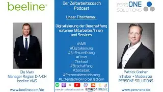 Digitalisierung der Beschaffung externer Mitarbeiter/innen und Services | Ole Marx von Beeline