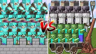 UNDEAD ARMY vs DIAMOND CASTLE | Minecraft Mob Battle