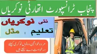 Punjab Provincial Transport Authority Jobs 2024 Pakistan,punjab driver new job 2024 latest today job