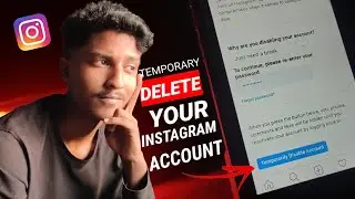 how to temporary delete instagram account | temporary disable insta account | delete Insta account