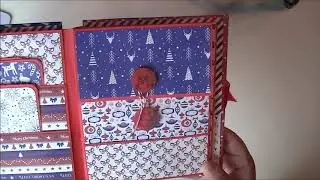 album scrapbooking de noel et son mini avec les papiers Action modern style