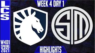 TL vs TSM Highlights | LCS Spring 2021 W4D1 | Team Liquid vs Team Solomid