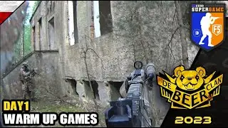Euro Super Game 2023: Day 1 Magfed warmup game with team Fubar paintball magfed only event
