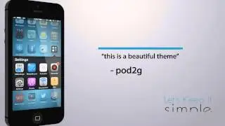 Demo of Ayecon theme for iPhone 5 and iPod Touch