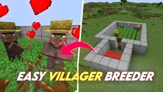 Minecraft Infinite Villager Breeder Tutorial - Easiest & Best Design 1.21 (PE+JAVA) #minecraft