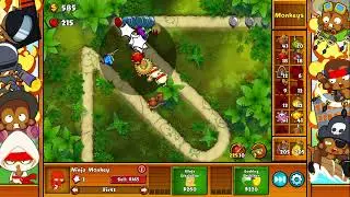 Lets Play Bloons Monkey City Packed BFB Impoppable Finger Jungle Map No Commentary 1065