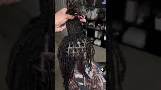 What products do you use for loc retwists? #atlhairstylist #dreads #locretwist #blackhairstyles