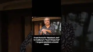 The Man who turned the Indian advertisement into story telling #piyushpandey #rip #news #trending