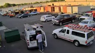 Security Camera Catches Parking Lot Incident