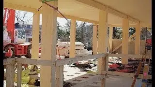 High-tech timber erected at UMass