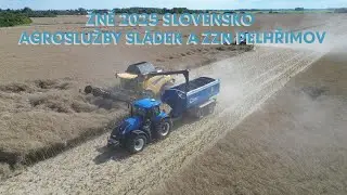 Žně 2025-začali-Slovensko-Agroslužby Sládek-ZZN Pelhřimov - sklizeň řepky