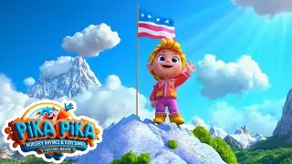 Red, White, and Blue 🇺🇸 | Patriotic Song for Kids | PikaOne Pika Nursery Rhymes & Kids