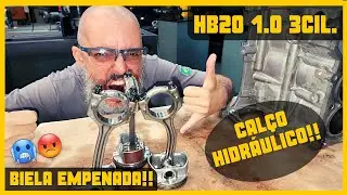 HB20 1.0 3 CILNDROS CALÇO HIDRÁULICO!!! EMPENOU BIELA!! CABEÇOTE CONDENADO!!!